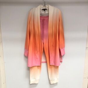Boston Proper Pink and Orange Ombre Jogger Set